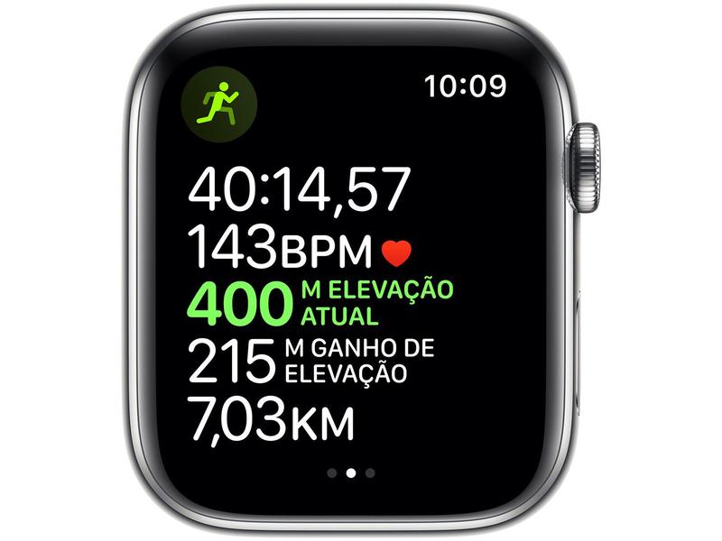 Apple Watch Series 5 (GPS + Cellular) 44mm - Caixa Aço Inoxidável